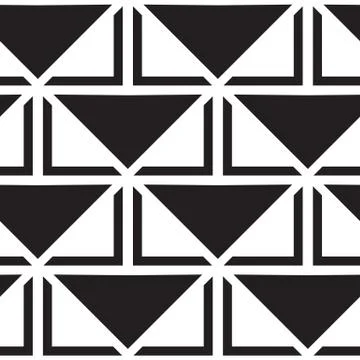 Vector geometric seamless pattern. Repeating abstract lines in b Stock Illustration