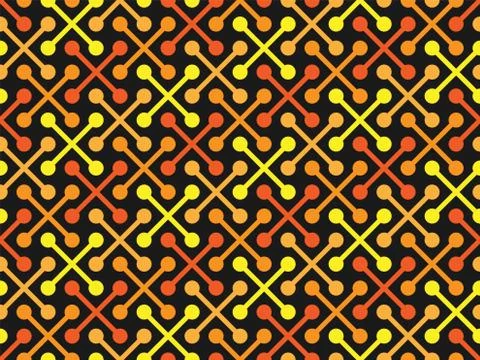 Vector geometric seamless pattern with simple cross shapes silhouettes Stockillustratie