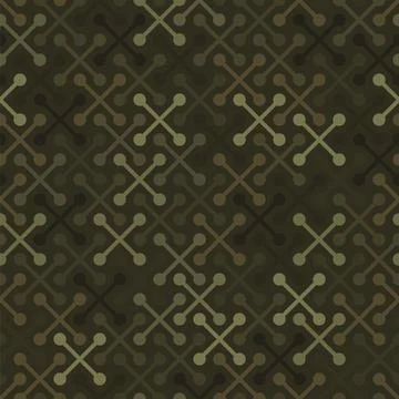 Vector geometric seamless pattern with simple cross shapes silhouettes Illustration