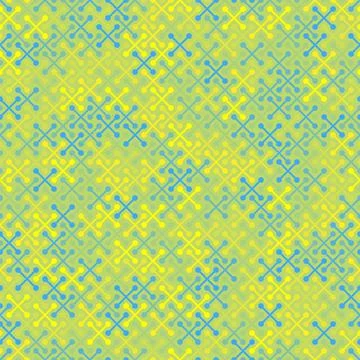 Vector geometric seamless pattern with simple cross shapes silhouettes Stock Illustration