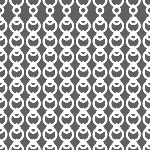 Vector. Geometric seamless pattern. Solid contour circles Illustrazione stock