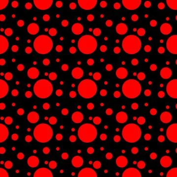 Vector geometric seamless pattern. Universal Repeating abstract circles figur Stock Illustration