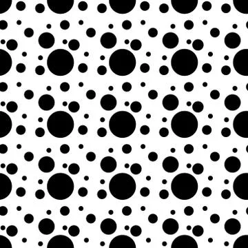 Vector geometric seamless pattern. Universal Repeating abstract circles figur Stock Illustration