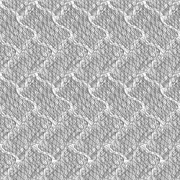 Vector geometric seamless patterns set, black and white texture.. Stock Illustration