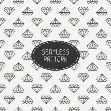 Vector geometric seamless retro pattern with vintage hipster diamond. Wrapping Illustrazione stock