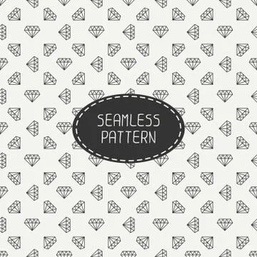 Vector geometric seamless retro pattern with vintage hipster diamond. Wrapping Stock Illustration