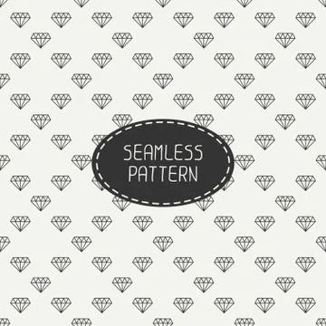 Vector geometric seamless retro pattern with vintage hipster diamond. Wrapping Stock Illustration