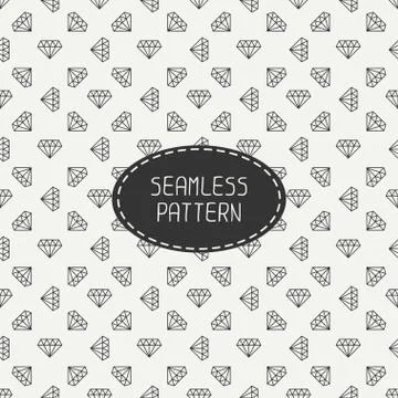 Vector geometric seamless retro pattern with vintage hipster diamond. Wrapping Stock Illustration