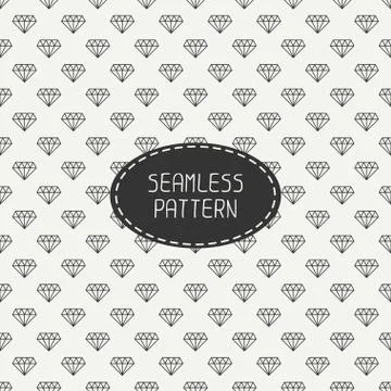 Vector geometric seamless retro pattern with vintage hipster diamond. Wrapping Stock Illustration