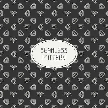 Vector geometric seamless retro pattern with vintage hipster diamond. Wrapping Stock Illustration