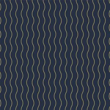 Vector geometric seamless vertical wavy pattern - goldish striped rich texture イラスト素材