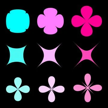 Vector geometric shapes elements of modern design Stock Illustration