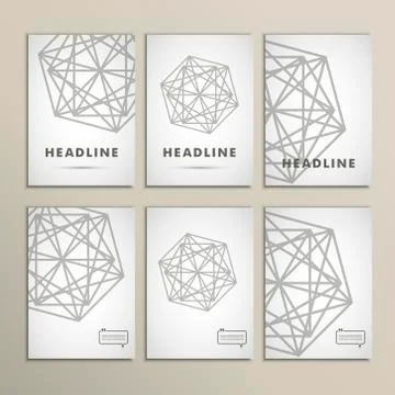 Vector geometric shapes on a white background Stock Illustration