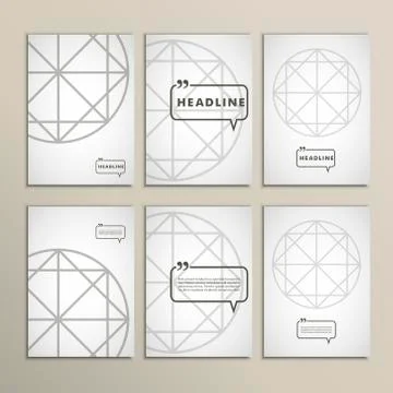 Vector geometric shapes on a white background Stock Illustration