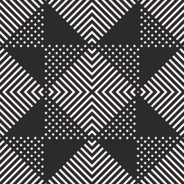 Vector geometric square seamless pattern with line for wallpaper and backgrou Stock Illustration