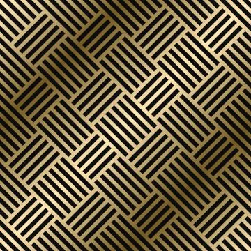 Vector geometric striped pattern - seamless luxury gold gradient design. Rich イラスト素材