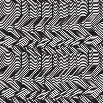 Vector geometric striped seamless pattern. Repeating abstract ch Illustrazione stock