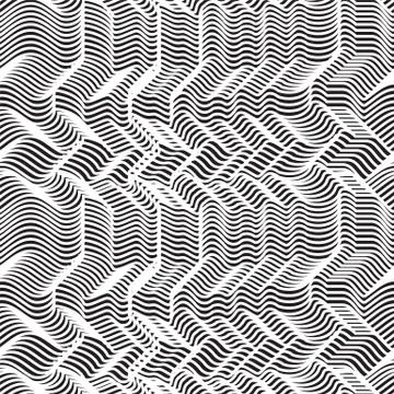 Vector geometric striped seamless pattern. Repeating abstract ch Illustrazione stock