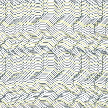 Vector geometric striped seamless pattern. Repeating abstract ch イラスト素材