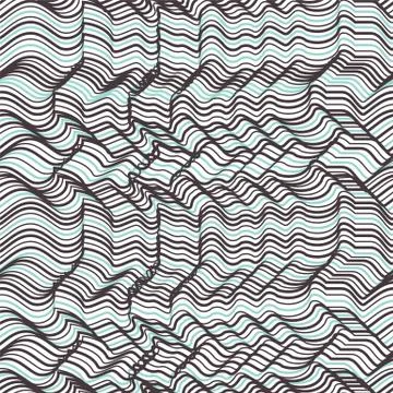 Vector geometric striped seamless pattern. Repeating abstract ch Stock Illustration