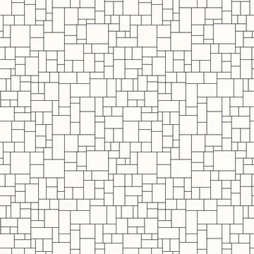Vector geometric structure squared mosaic pattern. Outline creative brick bac 스톡 일러스트