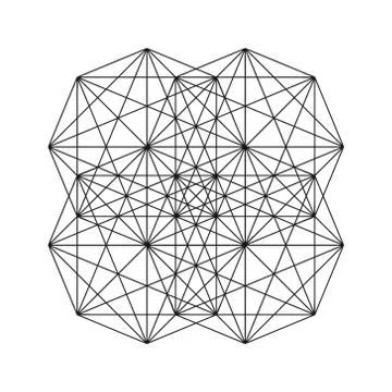 Vector geometric symbol. Stock Illustration