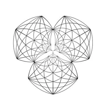 Vector geometric symbol. Illustrazione stock