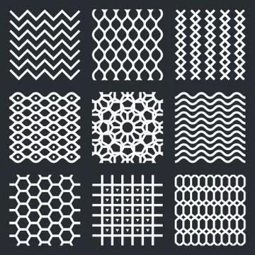 Vector geometric textures Stock Illustration