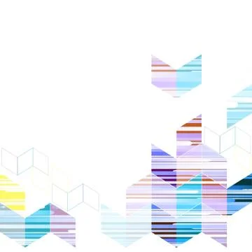 Vector geometric triangle template abstract background Stock Illustration