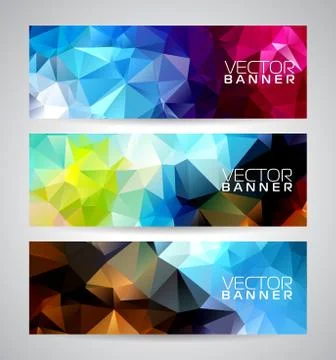 Vector geometric triangles background Stock Illustration