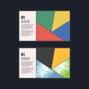 Vector geometric triangular design style Stock Illustration