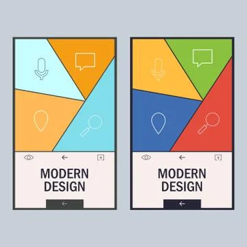 Vector geometric triangular design style 스톡 일러스트