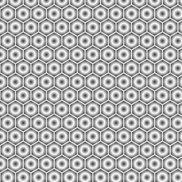 Vector geometrical abstract seamless background with honeycombs Stock Illustration