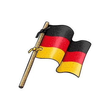 Vector of German Flag Stock Illustration