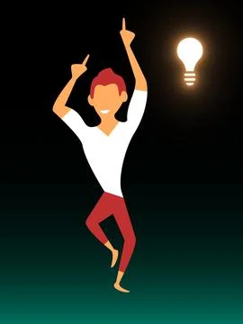 Vector get idea in gradient style. Editable illustration Stock Illustration