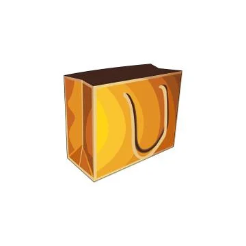 Vector gift bag. 库存插图