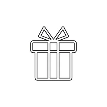 Vector gift box, holiday present package Stock Illustration
