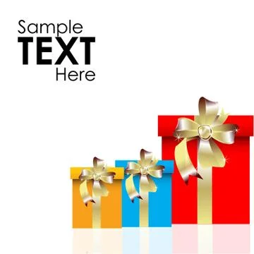 Vector gift box Stock Illustration