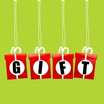 Vector gift box Illustrazione stock