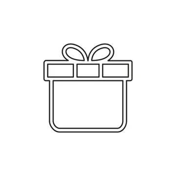 Vector Gift box illustration isolated - holiday Stockillustratie