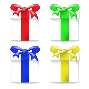 Vector gift box set Stock Illustration