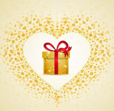 Vector gift from the heart Stock Illustration