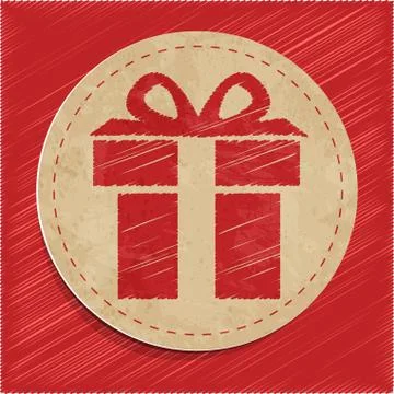 Vector gift icon Illustrazione stock