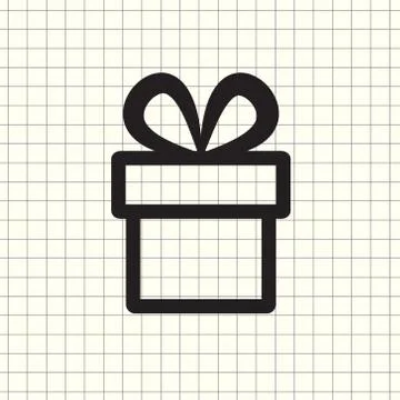 Vector gift icon Stock Illustration