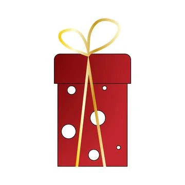 Vector gift illustration in flat style Stock Illustration