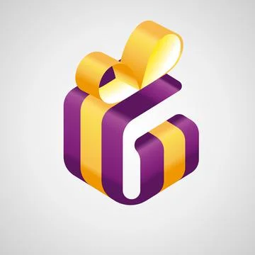 Vector gift shop logo design template. Vector, Emblem, Design Concept, Creati Stock Illustration