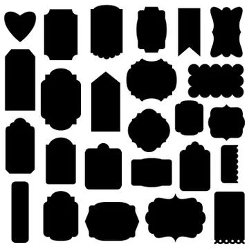 Vector gift tags or labels set Stock-Illustration