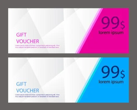 Vector gift voucher Stock Illustration