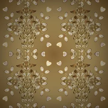 Vector gift voucher template with mandala ornament on a neutral and beige colors Stock Illustration