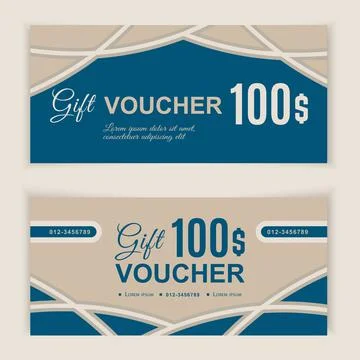 Vector gift voucher template. Universal flyer for business. luxury white black Stock Illustration